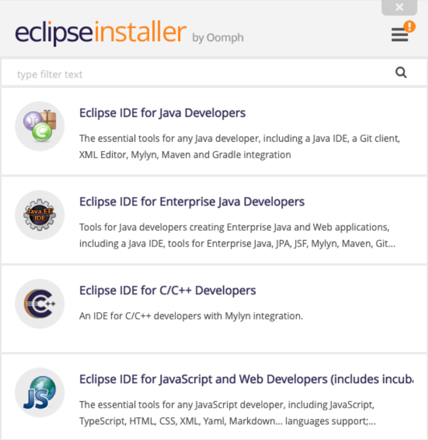 Eclipse Installer